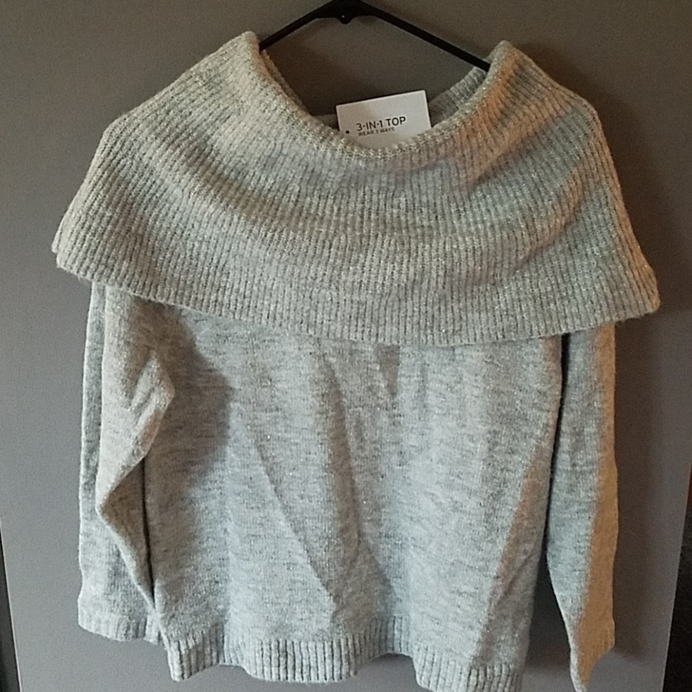 Caslon Cowl Neck Sweater 3-in-1Top